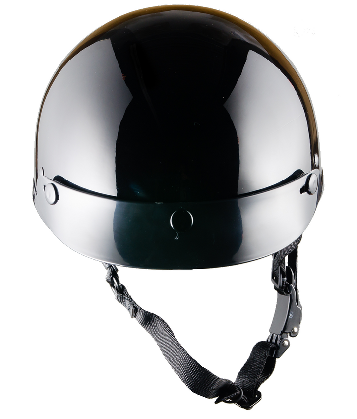 Smallest lightest DOT Beanie Helmet - Gloss Black / With Peak
