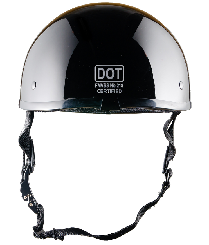 Smallest lightest DOT Beanie Helmet - Gloss Black / With Peak